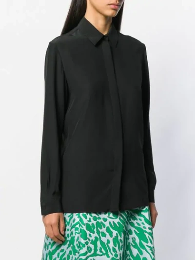 Shop Emilio Pucci Concealed Buttoned Shirt In Black