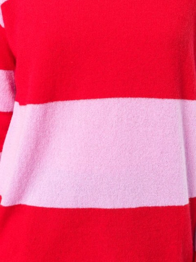 Shop Sofie D'hoore Striped Crew Neck Sweater - Red