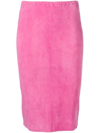 Shop Stouls Gilda Pencil Skirt In Pink