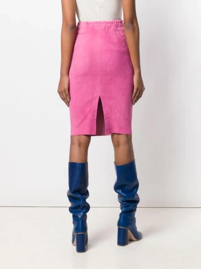 Shop Stouls Gilda Pencil Skirt In Pink