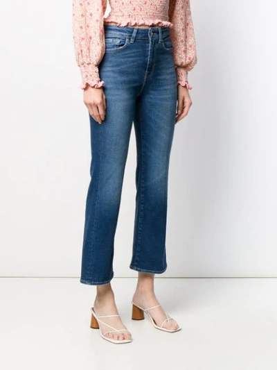 7 FOR ALL MANKIND VINTAGE CROPPED JEANS - 蓝色