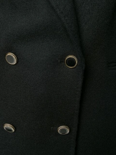 SANDRO PARIS 双排扣夹克 - 黑色
