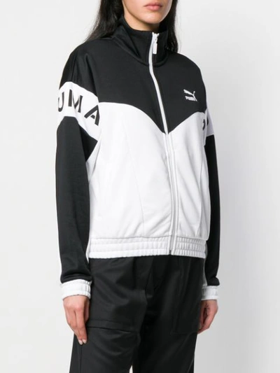 Shop Puma Monochrome Zip-front Jacket - White