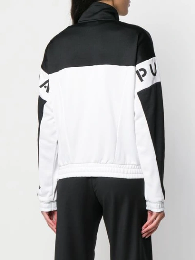 PUMA MONOCHROME ZIP-FRONT JACKET - 白色