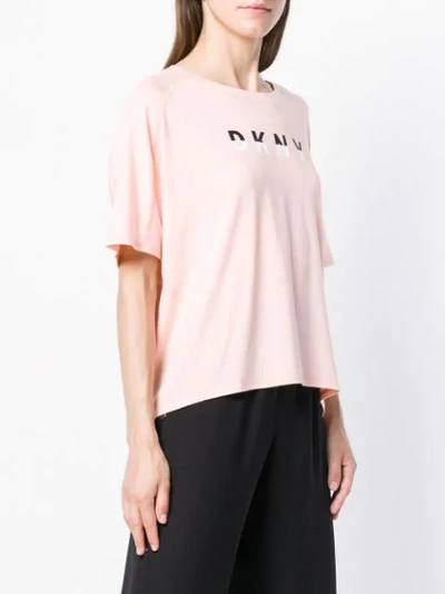 Shop Dkny Front Logot In Pink