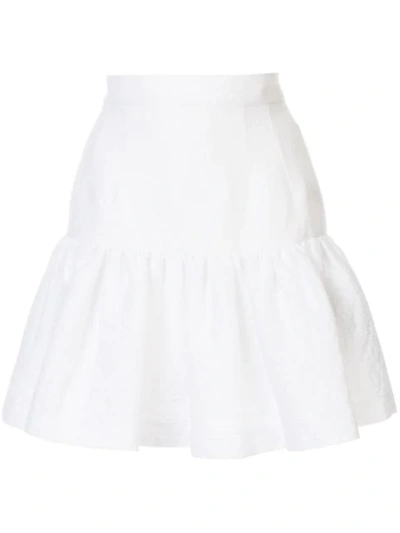 Shop Dolce & Gabbana Short Circle Skirt In White
