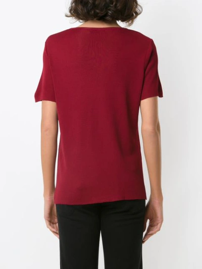 Shop Egrey Knitted Top In Red