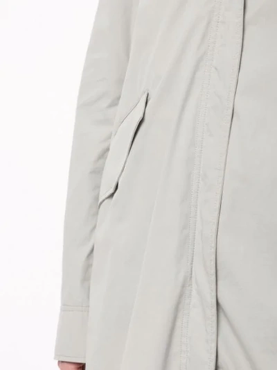 Shop Yves Salomon Bachette Fur Lined Parka In Grey
