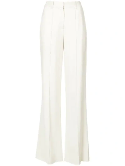 Shop Adam Lippes Relaxed Wide-leg Trousers In Neutrals