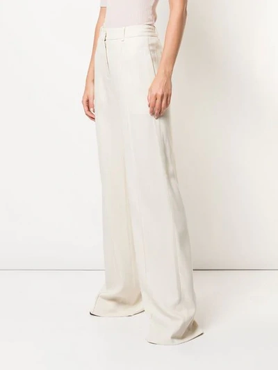Shop Adam Lippes Relaxed Wide-leg Trousers In Neutrals