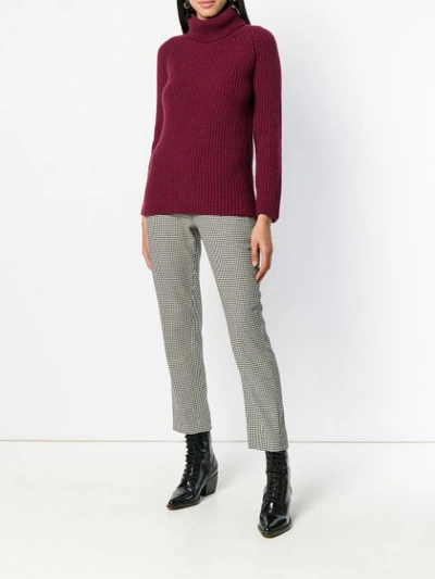 Shop Borgo Asolo Chunky Knit Jumper In Pink