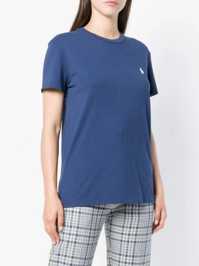 Shop Polo Ralph Lauren Embroidered Logo T-shirt - Blue