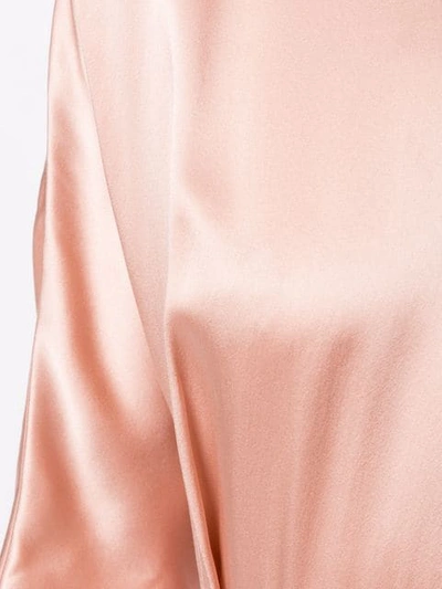 Shop Mansur Gavriel Charmeuse Fine Dress In Pink