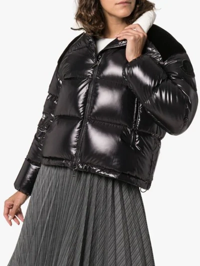 Shop Moncler Chouelle Quilted Puffer Jacket In Black