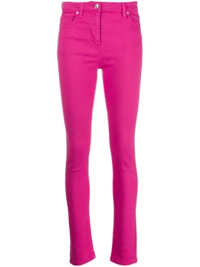 Shop Kenzo High Waisted Skinny Jeans In Pink