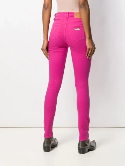 Shop Kenzo High Waisted Skinny Jeans In Pink