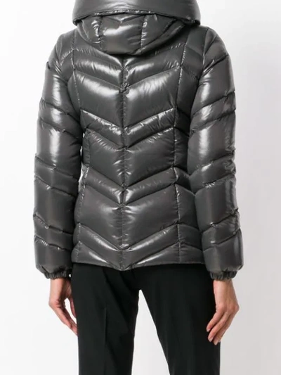 Shop Moncler Down Filled Hooded Puffer Jacket - Grey