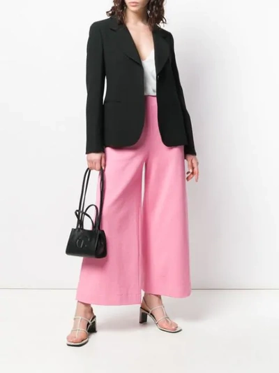 Shop Harris Wharf London Cropped Trousers In Pink