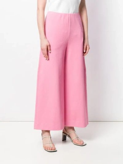Shop Harris Wharf London Cropped Trousers In Pink