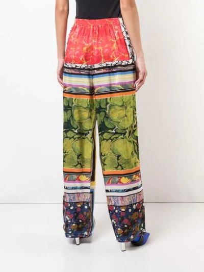 Shop Rosie Assoulin Abstract Print Wide Leg Trousers In Multicolour