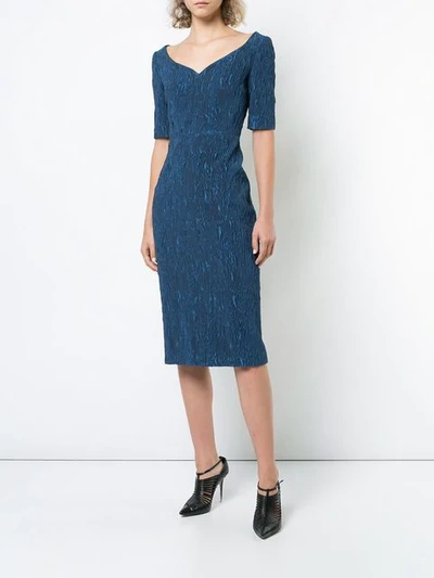Shop Jason Wu Collection Sweetheart Neck Dress - Blue