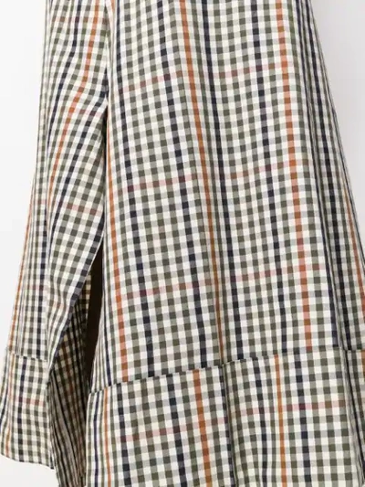 Shop A.w.a.k.e. Gingham Check Culottes In Brown