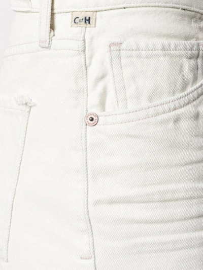 Shop Citizens Of Humanity Frayed Denim Shorts In White