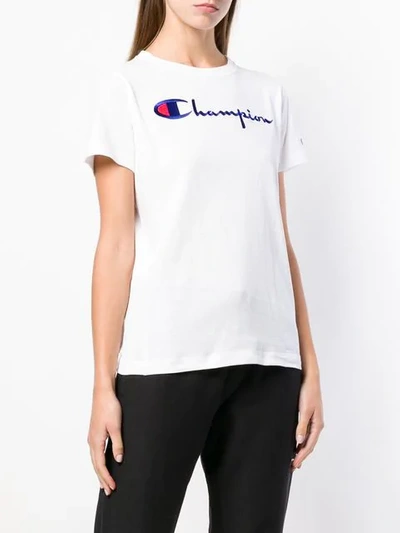 Shop Champion Logo Patch T-shirt In White