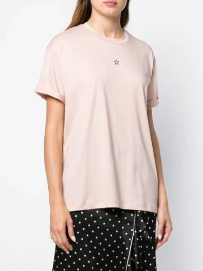 Shop Stella Mccartney Star Print T In Pink