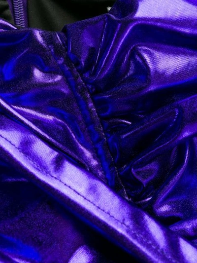 ATTICO ONE-SHOULDER BODYSUIT - 紫色