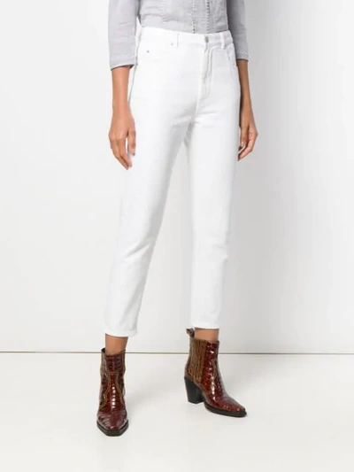 Shop Isabel Marant Étoile Nea Jeans In White
