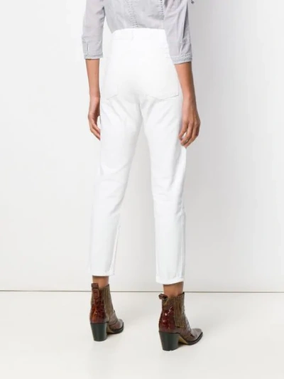 Shop Isabel Marant Étoile Nea Jeans In White
