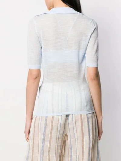 Shop Jacquemus Layered Bandeau Top In Baby Blue