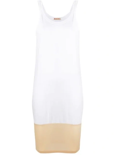 Shop Marni Long Length Vest Top In White