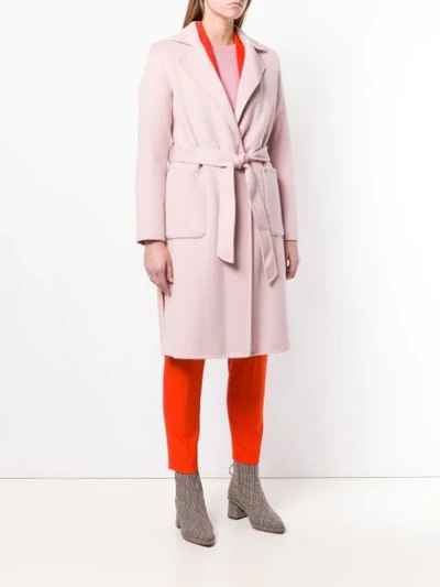 Shop Michael Michael Kors Wrap-around Coat - Pink
