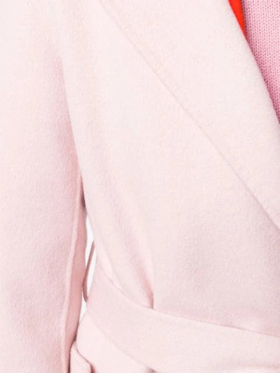 Shop Michael Michael Kors Wrap-around Coat - Pink