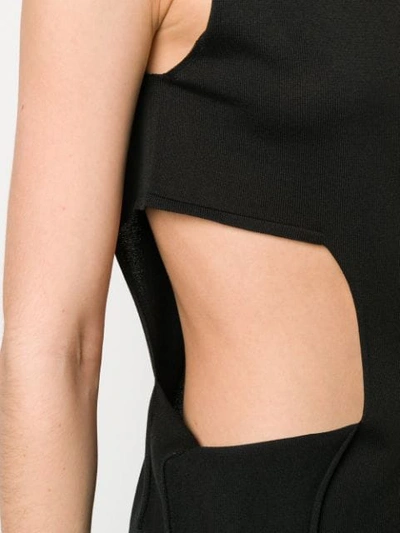 Shop Rick Owens Cut-out Tank Top In Black