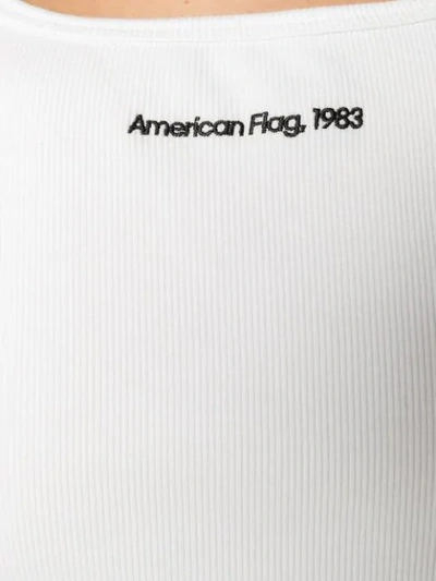 Shop Calvin Klein 205w39nyc American Flag Tank Top In White
