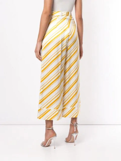 Shop Racil Candy Striped Trousers In White