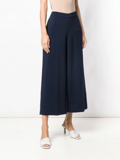 Shop Stefano Mortari Classic Cropped Trousers In Blue