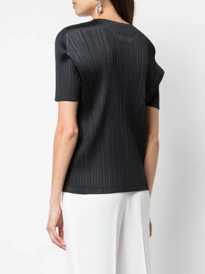 Shop Issey Miyake Pleats Please By  Monthly T-shirt - Black