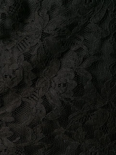 Shop Saint Laurent Sheer Lace Camisole Top In Black