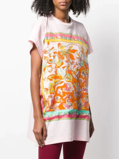 Shop Emilio Pucci Rivera Print T-shirt Dress - Pink