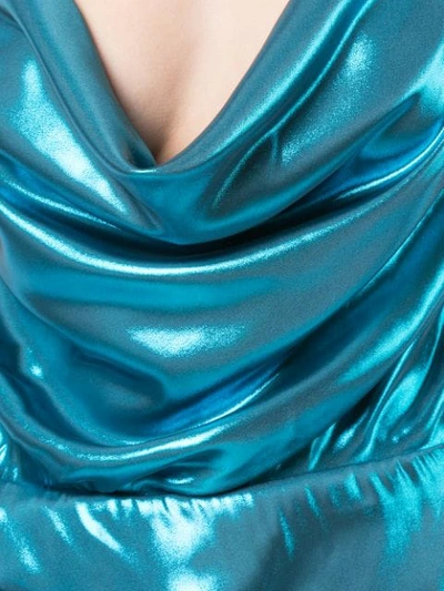 Shop Haney Holly Asymmetric Dress In Blue