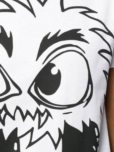 Shop Mcq By Alexander Mcqueen Monster Print T-shirt In White