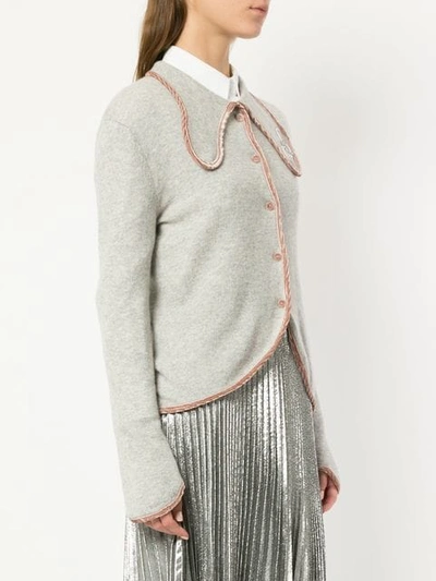 Shop Onefifteen Perfectly Fitted Cardigan In Grey