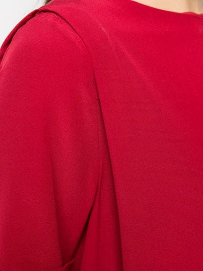 Shop Aspesi Shift Dress In Red