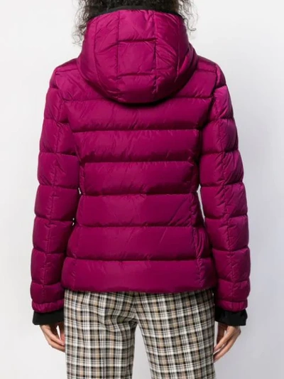 Shop Moncler Short Down Filled Jacket In Purple