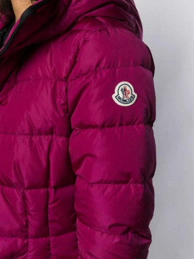 Shop Moncler Short Down Filled Jacket In Purple