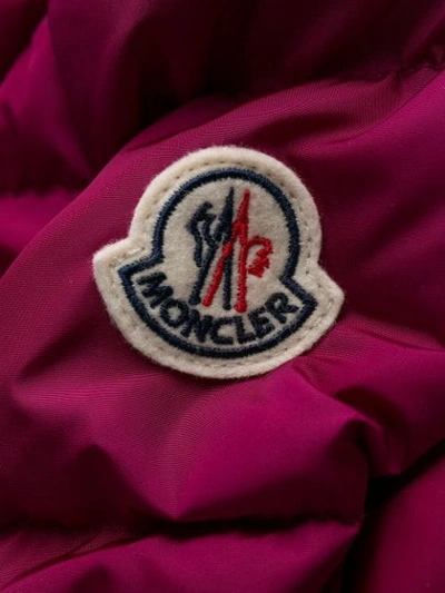 Shop Moncler Short Down Filled Jacket In Purple